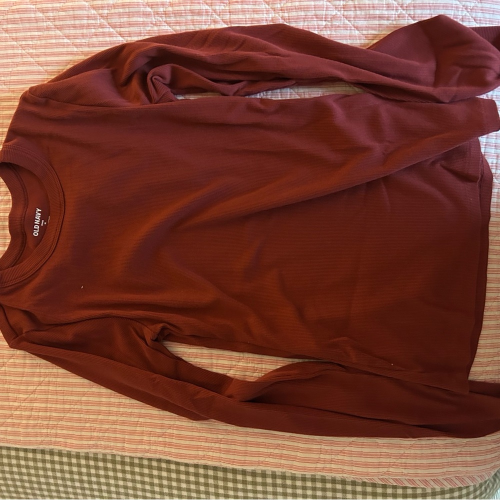 Old Navy Long Sleeve Rust Top